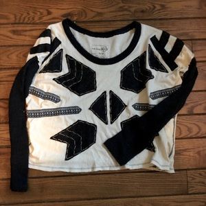 Free people pattern long sleeve top